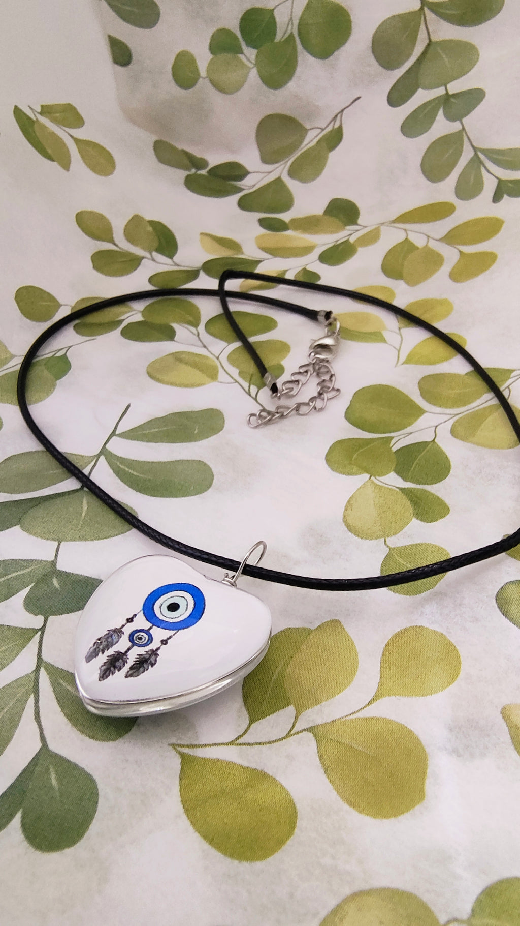 HAMSA NECKLACE GLASS