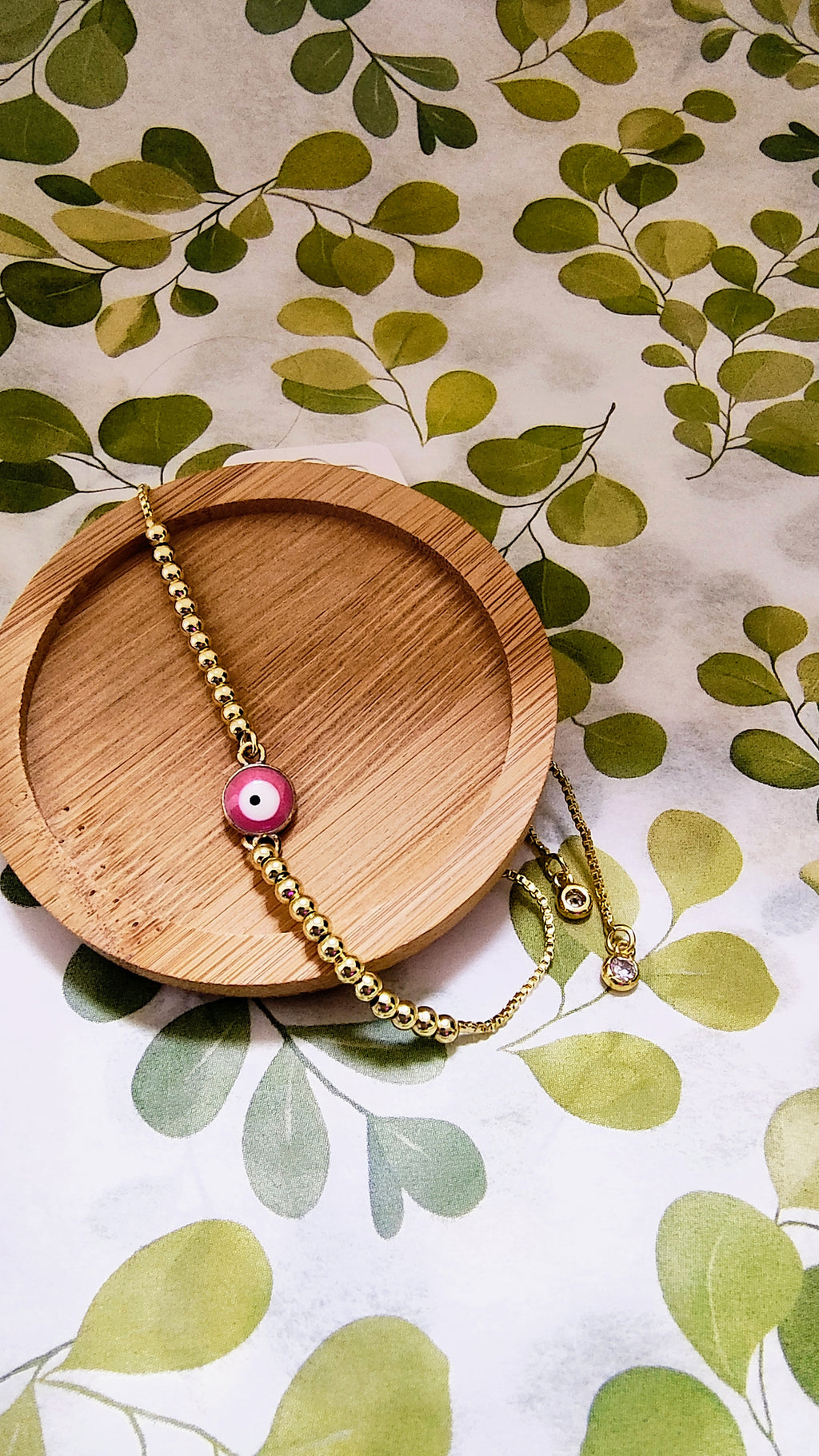 EVIL EYE PINK BRACELET