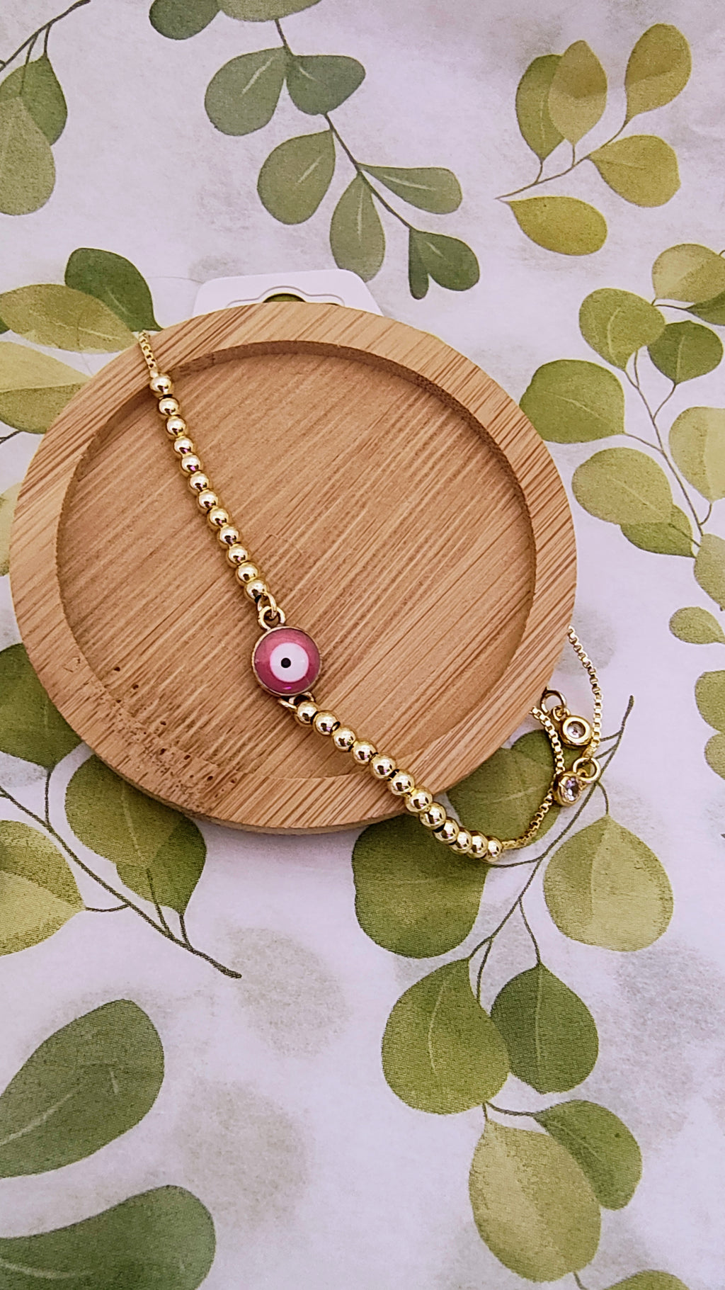 EVIL EYE PINK BRACELET